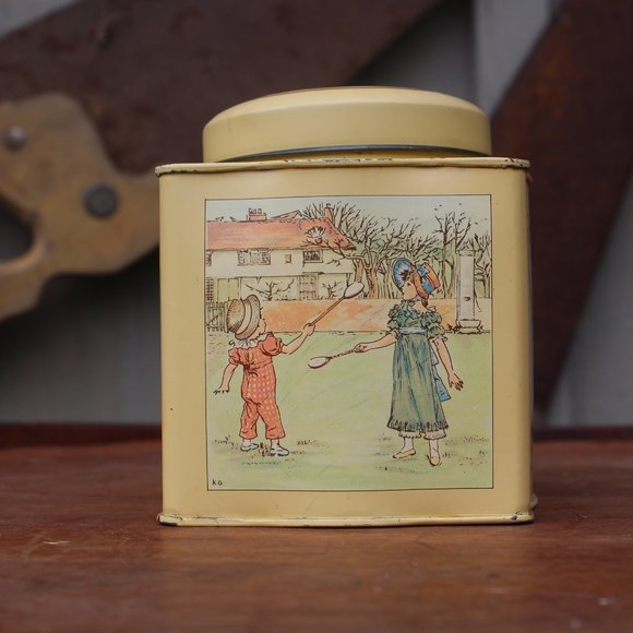 The Kate Greenaway Collection Decorative Canister Tin Children Outside - Picture 4 of 10